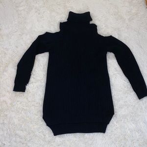 Black Knit Midi Dress